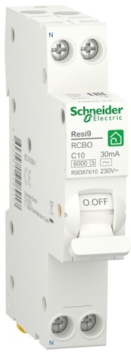 Автомат дифференциального тока АВДТ Schneider Electric Resi9 1п 10А 30мА 6кА C тип AC фото Автомат дифференциального тока АВДТ Schneider Electric Resi9 1п 10А 30мА 6кА C тип AC картинка